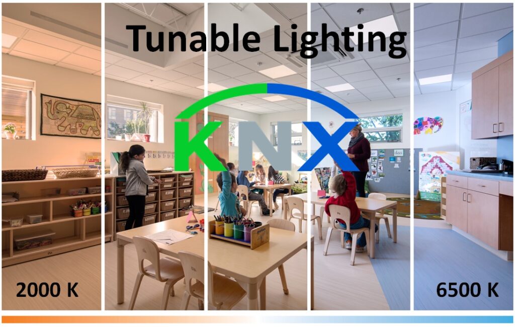 KNX tunable light control